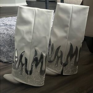 White Fire Boots
